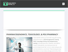 Tablet Screenshot of pharmacogenetictesting.com